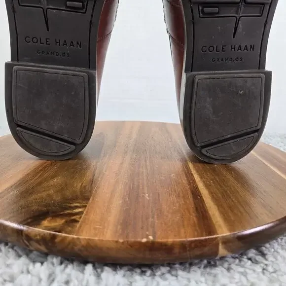 Cole Haan Mens 9.5M Jefferson Grand Brown Leather Casual Lifestyle Penny Loafer - Picture 11 of 13